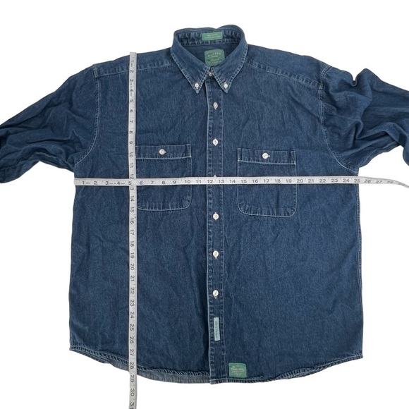 Baxter Brand Natural Clothing Long Sleeve Button Down Denim Shirt Size XL Men’s - Picture 4 of 5